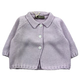 Little Bear Schlichte Strickjacke mit Kontrastknöpfen Lila für Baby Mädchen