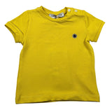 Manuel Ritz T-Shirt Girocollo Tinta Unita con Logo per Neonato MR2675 GIALLO MANUEL RITZ 