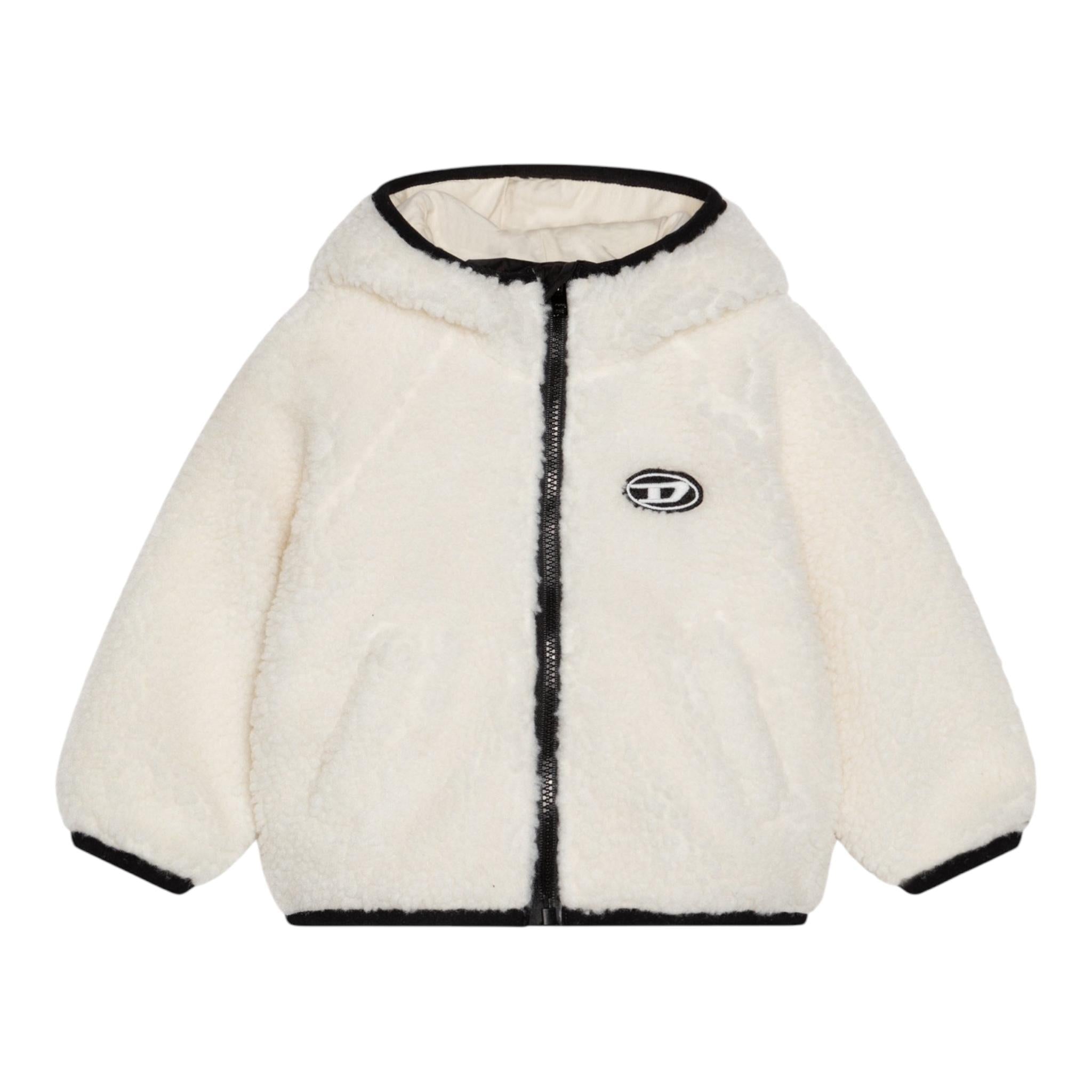 DIESEL giubbino teddy tinta unita cn cappuccio Panna per Bambino K00557J PANNA DIESEL 