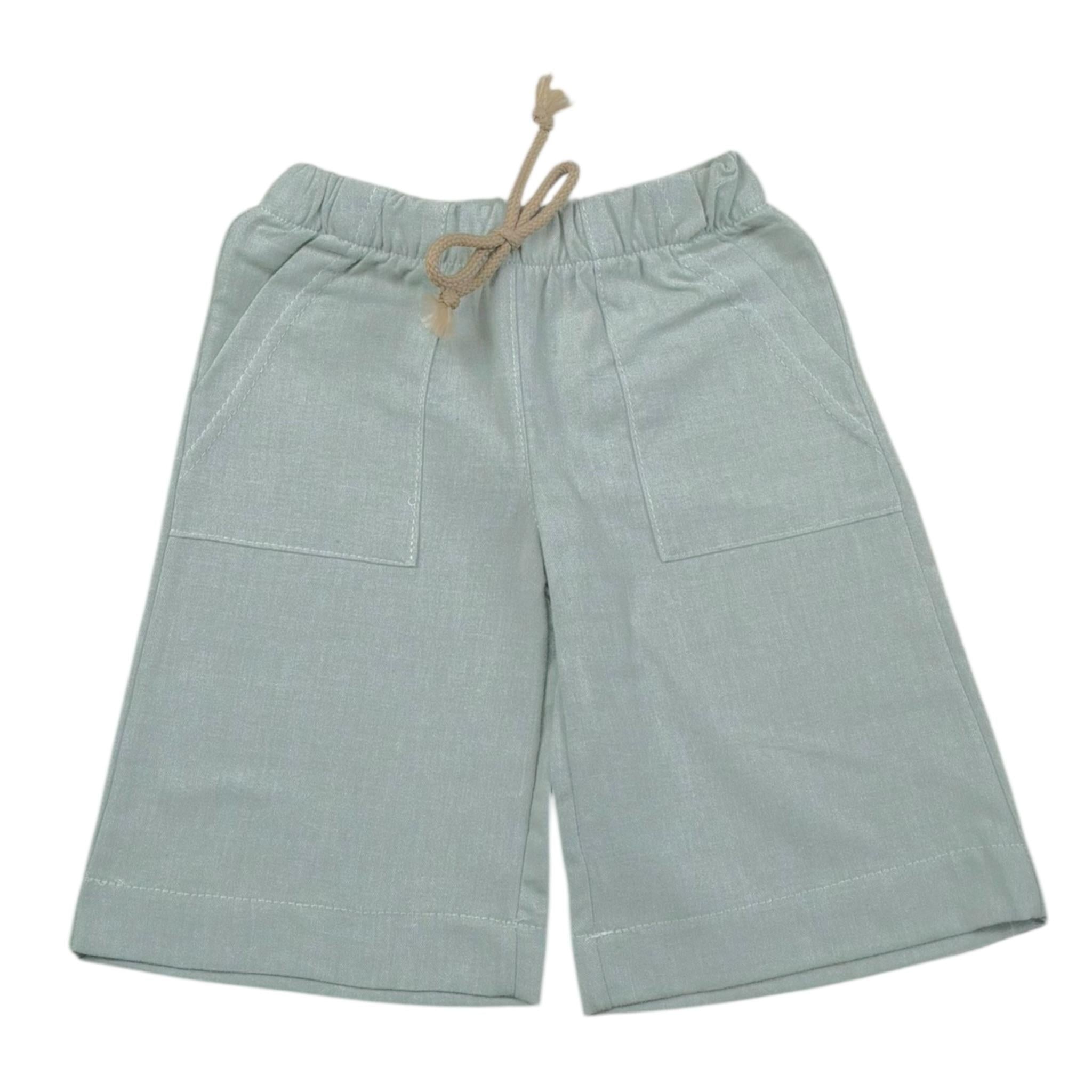 Babyvip Pantalone Tinta Unita con Elastico In Vita per Bambina T1354 VERDE ACQUA BABYVIP 