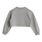 Iceberg Felpa Girocollo Tinta Unita con Logo per Bambina MFICE5154J GRIGIO ICEBERG 