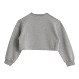 Iceberg Felpa Girocollo Tinta Unita con Logo per Bambina MFICE5154J GRIGIO ICEBERG 