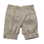 Pure Firenze Bermuda Tinta Unita con Elastico In Vita per Neonato PC03294 BEIGE PURE FIRENZE 
