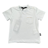 Daniele Alessandrini T-Shirt Girocollo tinta unita con Stampa Bianco per Neonato 1296M00014 BIANCO DANIELE ALESSANDRINI 