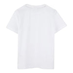 Boss T-Shirt Girocollo Tinta Unita con Stampe per Bambino J52035 BIANCO BOSS 