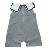 Coccode Pagliaccetto Mezza Manica Fantasia A Righe per Neonato C55142 BLU COCCODE 