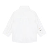 Boss Camicia Manica Lunga Tinta Unita per Neonato J51087 BIANCO BOSS 