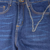 NEVER TOO jeans tinta unita con girovita regolabile Blu per Bambino NT1731R BLU NEVER TOO 