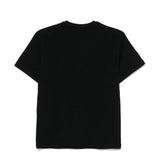 Elisabetta Franchi T-Shirt Girocollo Tinta Unita con Applicazioni Brillantini per Bambina EFTS230XXX NERO ELISABETTA FRANCHI 