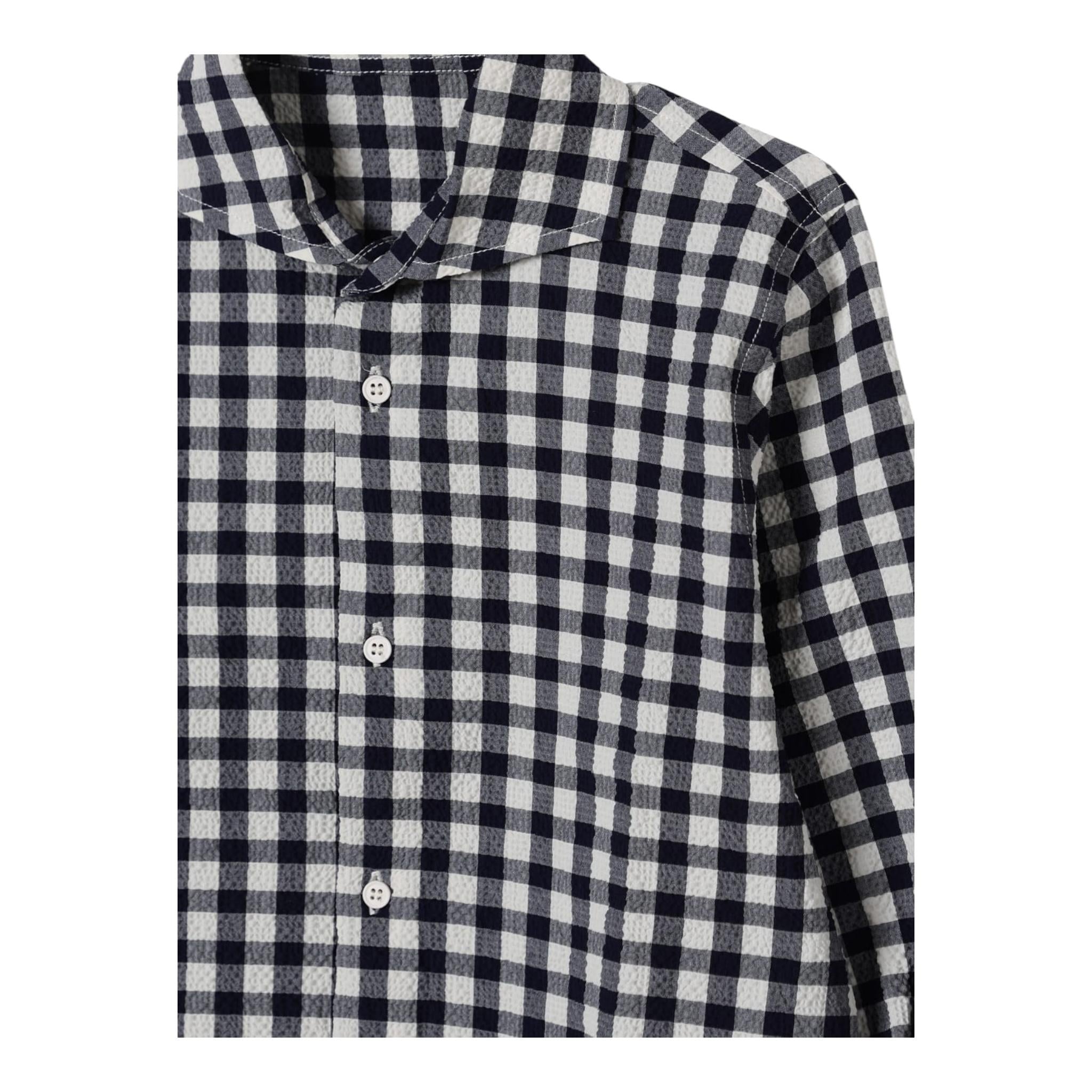 Il Gufo Camicia Manica Lunga Fantasia Quadretti per Bambino P25CL252C3161 BIANCO/BLU IL GUFO 