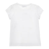 Monnalisa T-Shirt Girocollo Tinta Unita con Stampa per Neonata 11E622XXN BIANCO MONNALISA 
