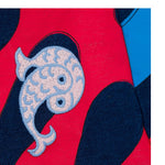 Emilio Pucci Short Tinta Unita con Fantasia per Bambina PW6A59 BLU EMILIO PUCCI 