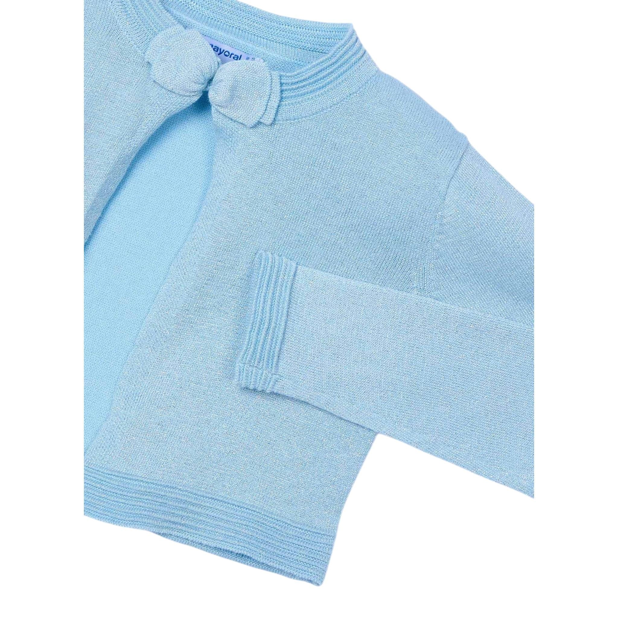 Mayoral Coprispalle Tinta Unita Glitterato per Bambina 321 AZZURRO MAYORAL 