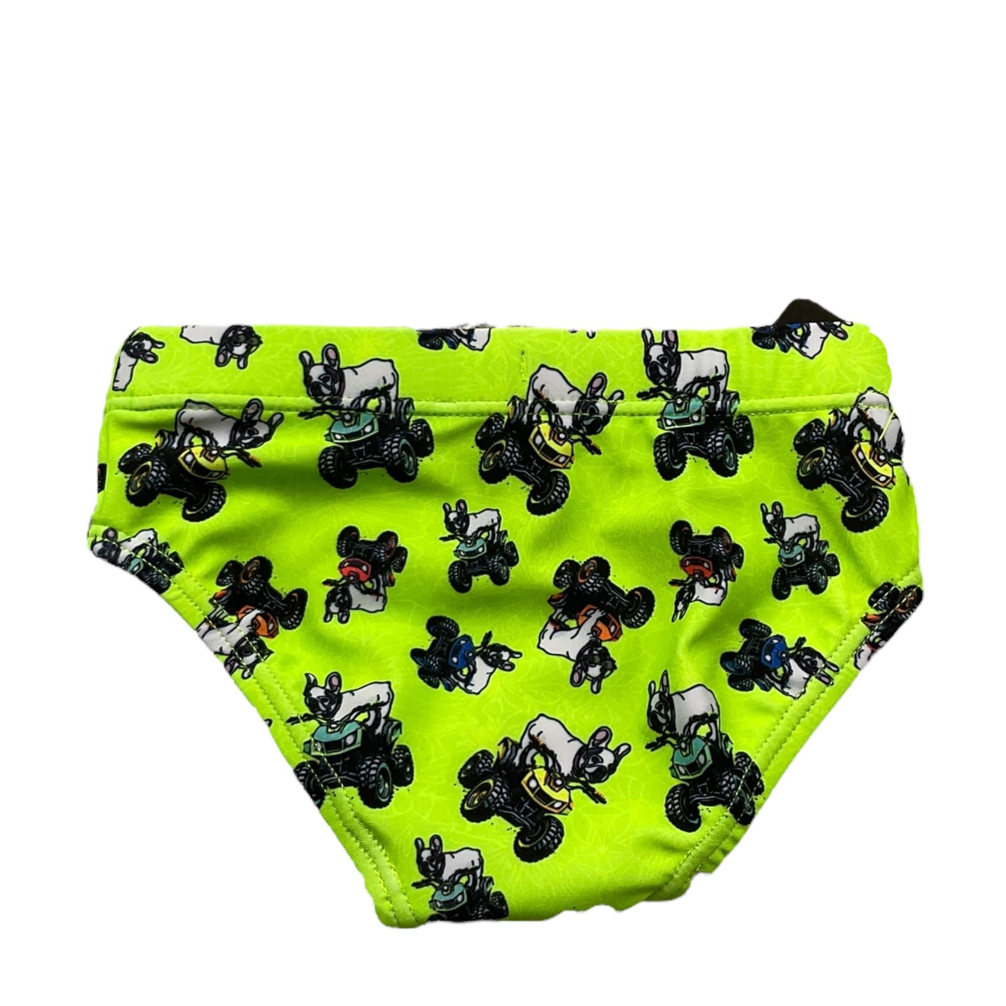 F**K Costume Mutandina Tinta Unita Stampa Fantasia per Neonato FJ25N05SA20X13X VERDE FLUO F**K 