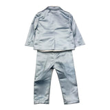 Damper Dan 4-teiliges Set Jacke-Shirt-Hose-Fliege Blau für Neugeborene