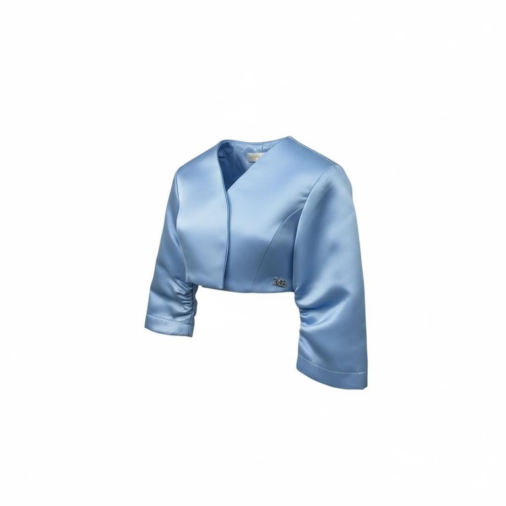 Meilisa Bai Coprispalle Tinta Unita per Neonata FL6279N AZZURRO MEILISA BAI 