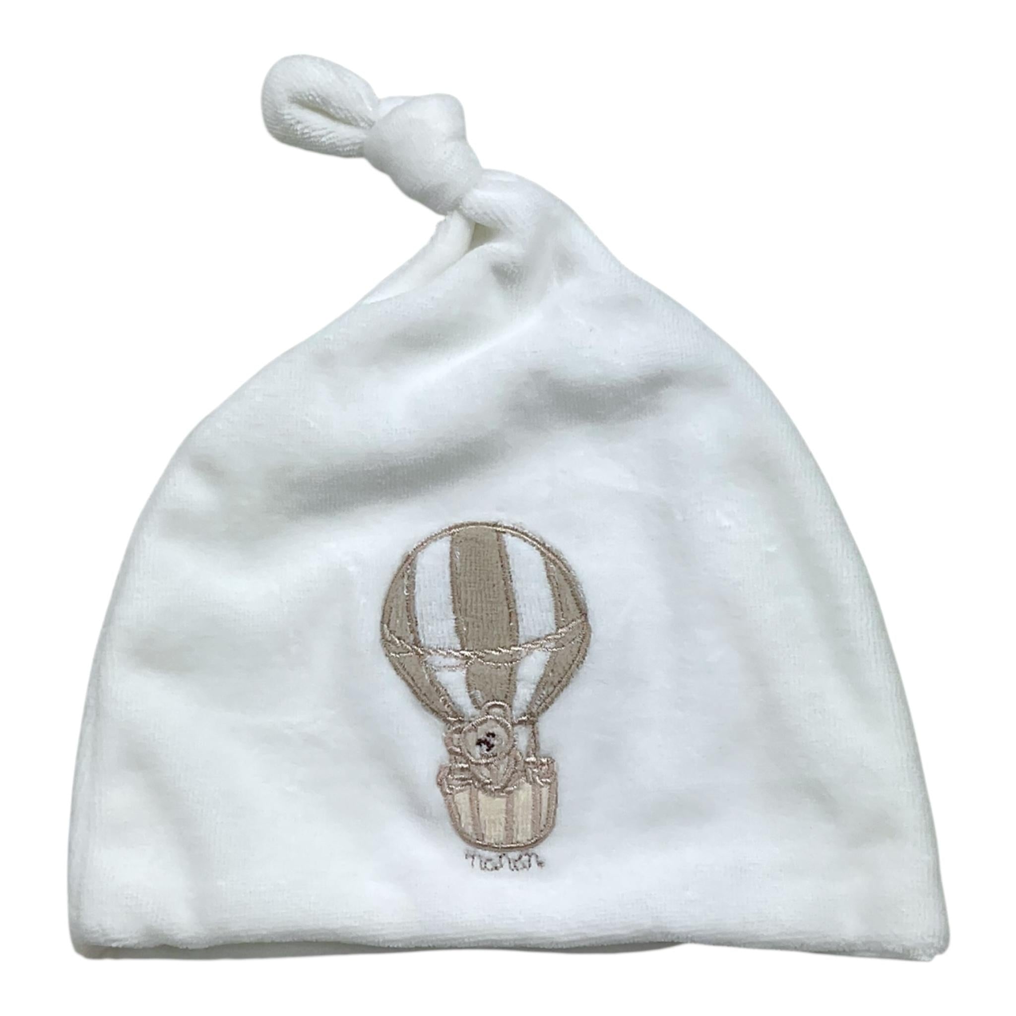 NANAN cappello tinta unita con stampa Bianco per Neonata I24053PCB BIANCO NANAN 