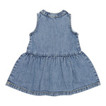 Diesel Abito Giromanica In Denim Tinta Unita per Bambina K00597J BLU DIESEL 