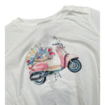 Please T-Shirt Girocollo tinta unita con Stampa Bianco per Neonata MBB1030G27 BIANCO PLEASE 