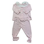 Isabel & Martinez Complet 2 Pezzi Shirt-Ghettina Tinta Unita per Neonata IM25N410 ROSA ISABEL & MARTINEZ 