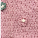 MARLU' tutina tinta unita con applicazini Rosa per Neonata IB1310 ROSA MARLU' 