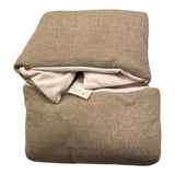 NINNAOH coperta tinta bicolore con stampa Beige/rosa per Neonata I23COP18I BEIGE/ROSA NINNAOH 
