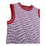 Just Cavalli Abito Giromanica Tinta Unita con Stampe Logo per Bambina JGP26154VE BIANCO JUST CAVALLI 