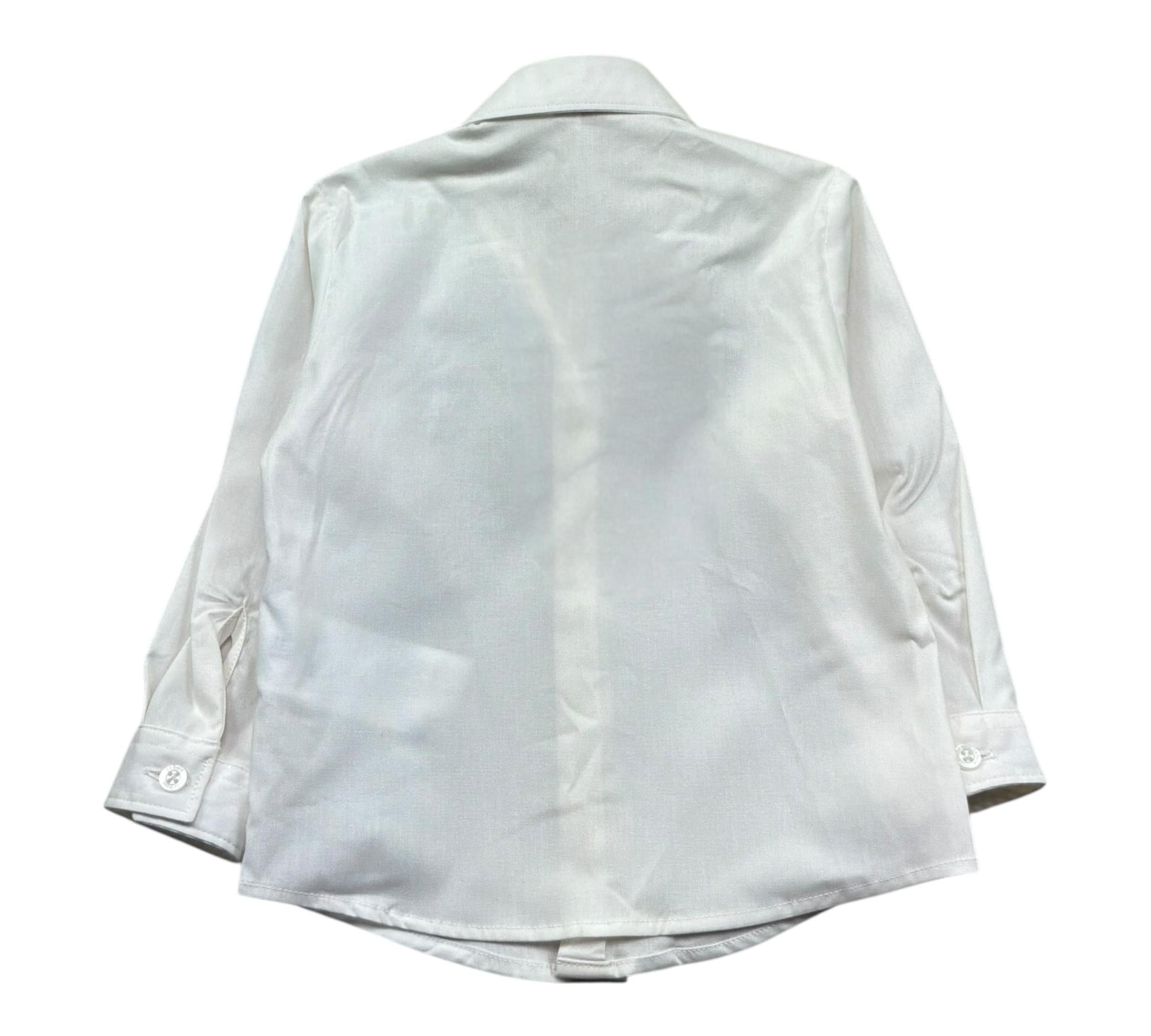 Le Bebe Camicia Manica Lunga Tinta Unita per Neonato LBB5405 BIANCO LE BEBE 