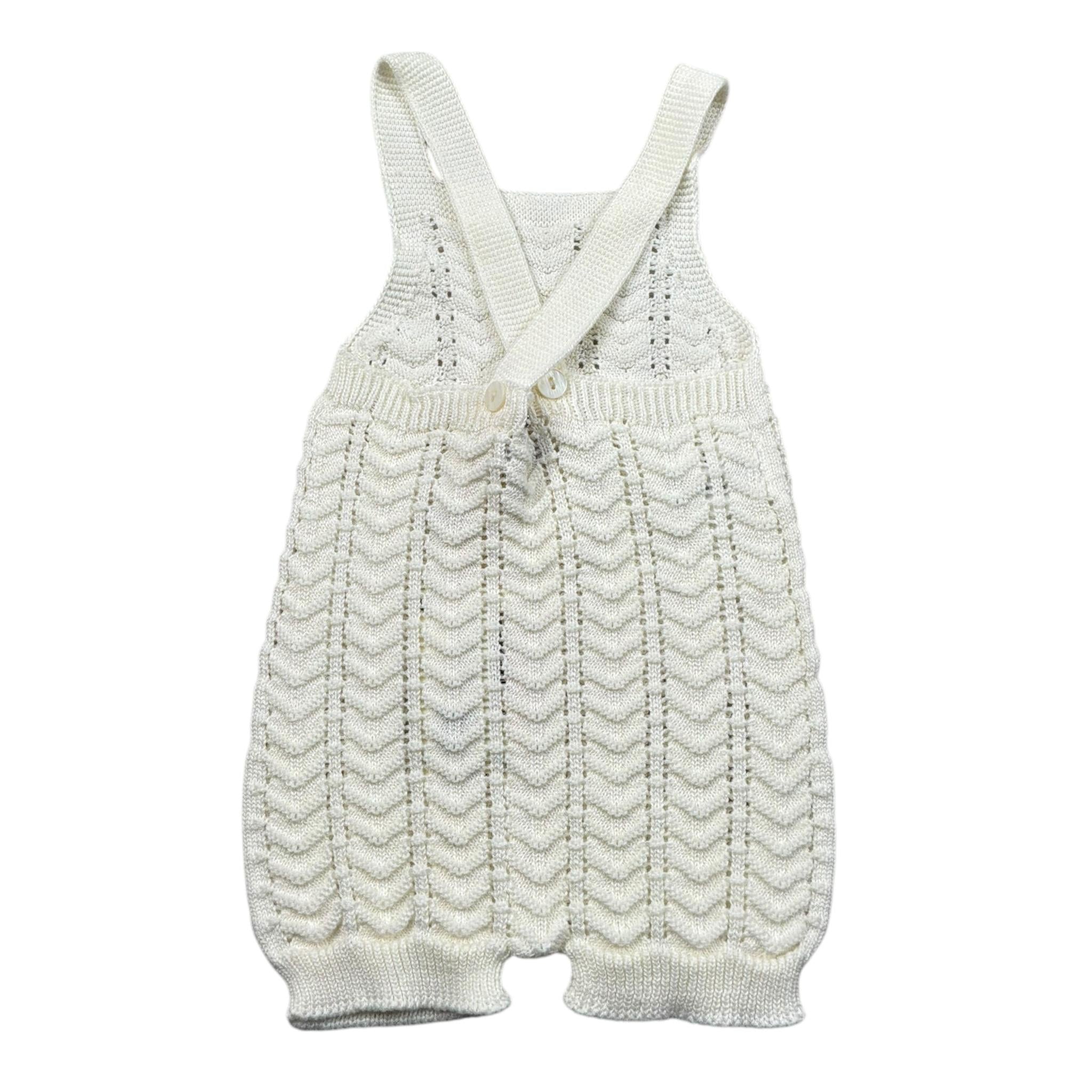 Cnd Pagliaccetto Tinta Unita Traforato per Neonata 55926469 PANNA CND 