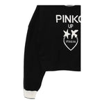 PINKO maglia tinta unita con stampa in contrasto Nero per Bambina F4PIJGJP087XX NERO PINKO 