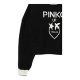 PINKO maglia tinta unita con stampa in contrasto Nero per Bambina F4PIJGJP087XX NERO PINKO 