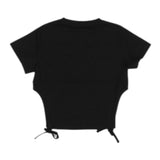 Manila Grace T-Shirt Tinta Unita Girocollo per Bambina 142TMJS25 NERO MANILA GRACE 