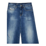 DIESEL jeans tinta unita modello a palazzo Azzurro per Bambina J00816 AZZURRO DIESEL 