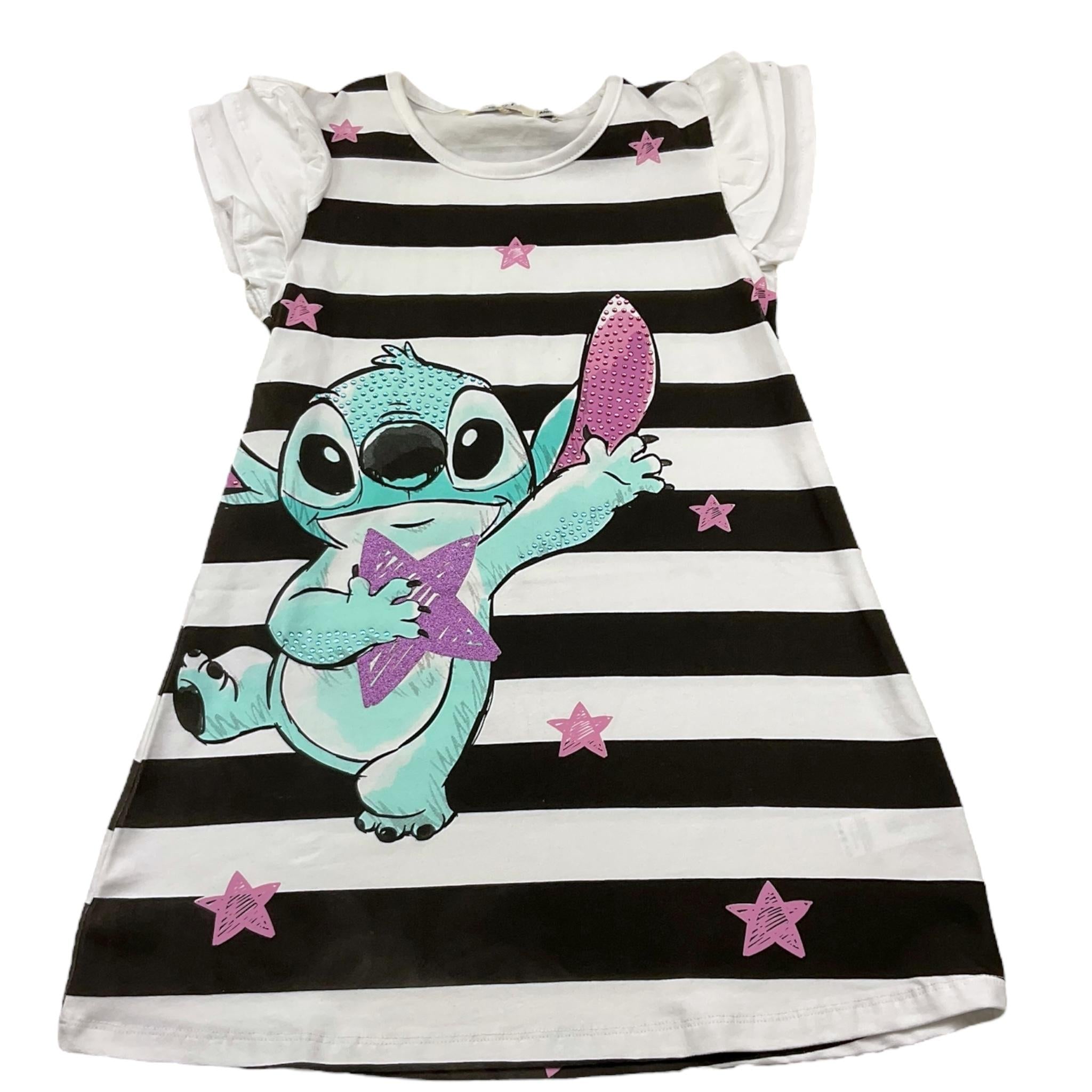 Emc Abito Tinta Unita con Stampa 'Snoopie' per Bambina WA0031 BIANCO EMC 