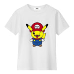 Mousse T-Shirt Girocollo con Stampa per Bambino PIKAMARIO BIANCO MOUSSE 