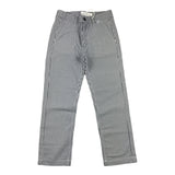 Die Eule Streifenmuster Hose mit verstellbarer Taille Weiß/Blau für Jungen