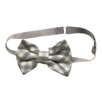 Ambaraba Gilet Tinta Unita con Parte Posteriore Fantasia Quadretti con Papillon per Neonato FM36093 AZZURRO AMBARABA 