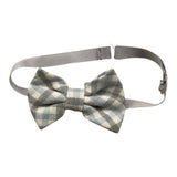 Ambaraba Gilet Tinta Unita con Parte Posteriore Fantasia Quadretti con Papillon per Neonato FM36093 AZZURRO AMBARABA 