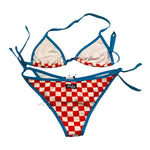 Saint Barth Costume 2 Pezzi Triangolo-Mutandina per Bambina STRING MULTICOLOR SAINT BARTH 