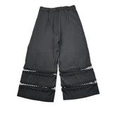 Alice Pi Pantalone Tinta Unita Modello A Palazzo per Bambina 2423 NERO ALICE PI 