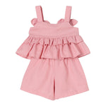 Twinset Completo 2 Pezzi Top-Short Tinta Unita per Neonata 251GJ2404 ROSA TWINSET 
