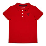 Guess Polo Tinta Unita Mezza Manica per Bambino L71P21K5DS0 ROSSO GUESS 