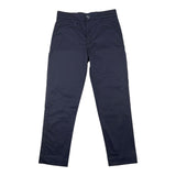 Please Pantalone Tinta Unita con Girovita Regolabile Blu per Bambino