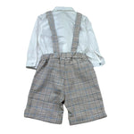 Barcellino Completo 3 Pezzi Camicia-Bermuda-Papillon per Neonato 110606 BIANCO BARCELLINO 