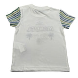 Manuel Ritz T-Shirt Girocollo Tinta Unita con Ricamo per Neonato MR3114 BIANCO MANUEL RITZ 