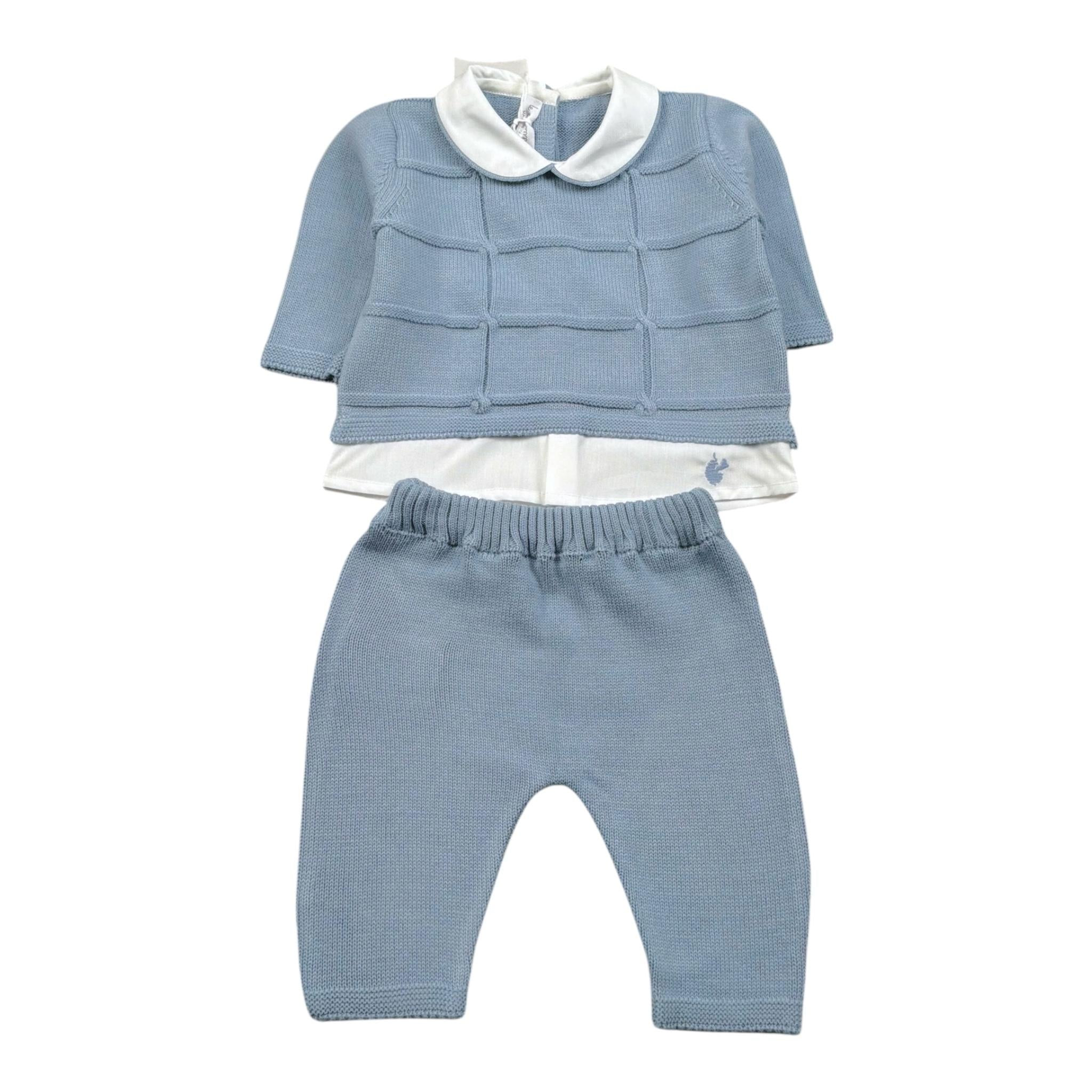 Le Coconne Completo 2 Pezzi Maglia-Pantalone per Neonato LCN2566 AZZURRO LE COCONNE 