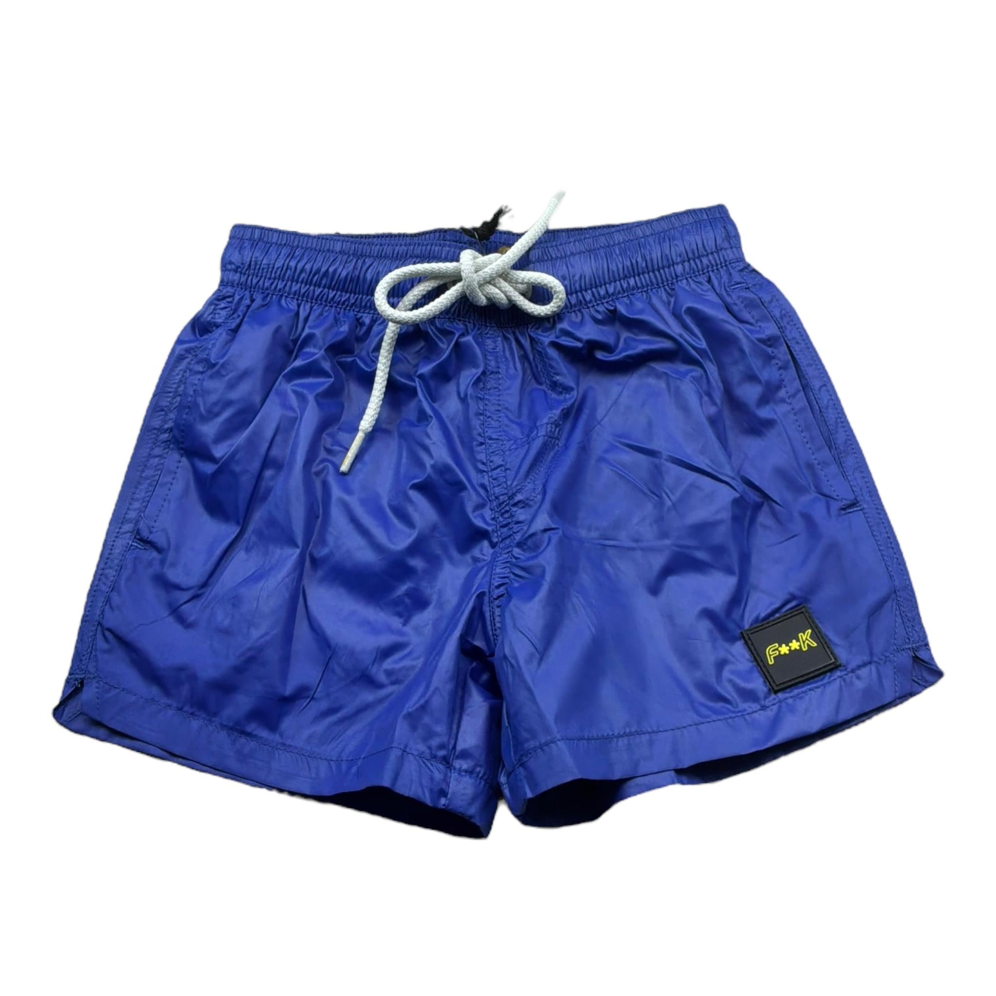 F**K Costume Modello Boxer Tinta Unita per Bambino FJ25J01BU02RY BLU F**K 