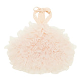 Patrizia Pepe Top tinta unita con Balze In Tulle Bianco per Bambina 7F0021X BIANCO PATRIZIA PEPE 