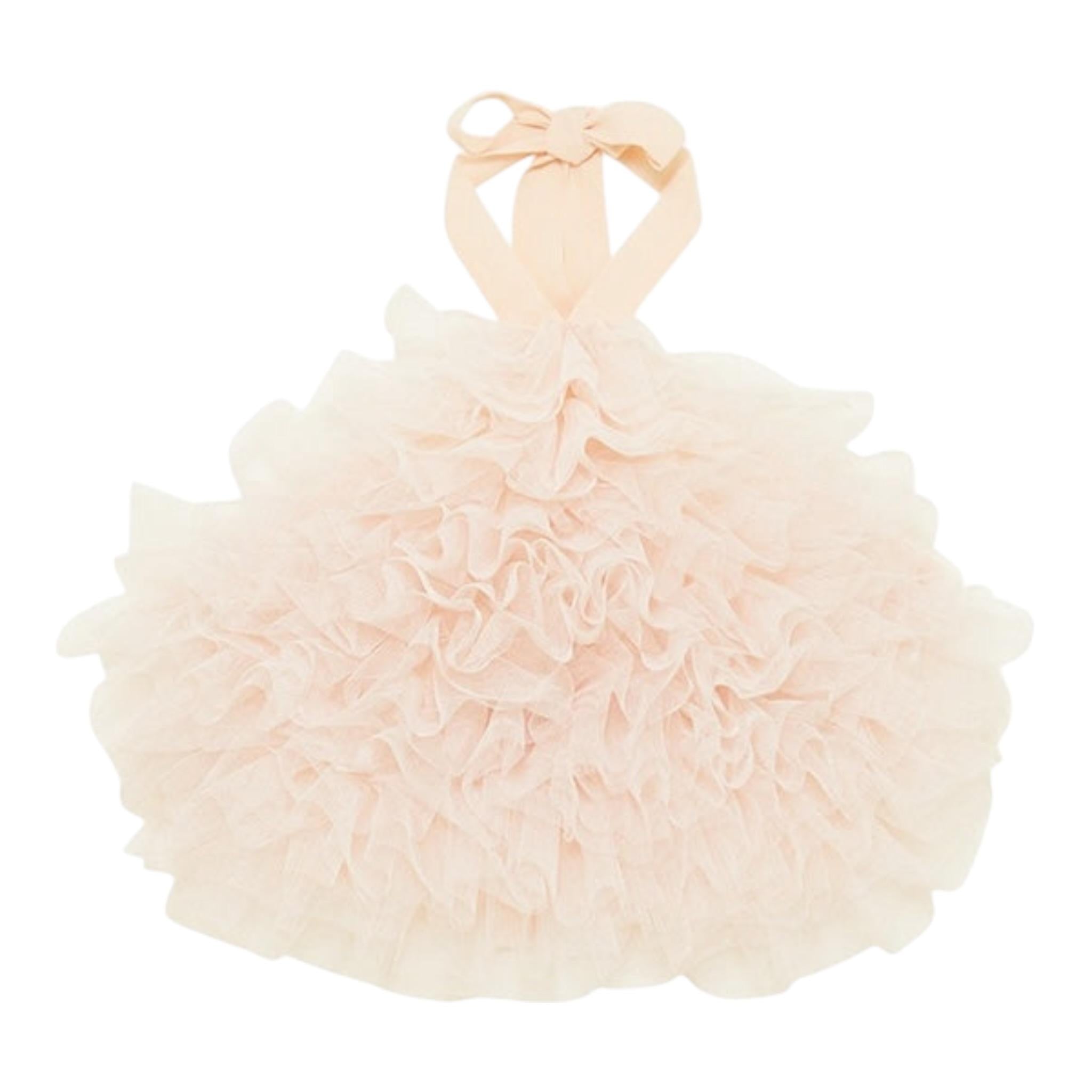 Patrizia Pepe Top tinta unita con Balze In Tulle Bianco per Bambina 7F0021X BIANCO PATRIZIA PEPE 