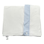 Dolcimonelli Coperta Bicolore con Fantasia A Righe Bianco/Azzurro per Neonato 436203116 BIANCO/AZZURRO DOLCIMONELLI 
